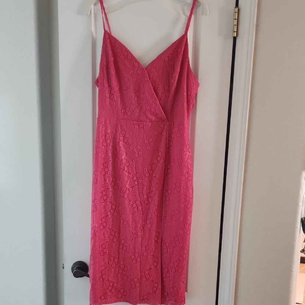 BCBGeneration Pink Midi Sleeveless Sheath Dress for Night Out